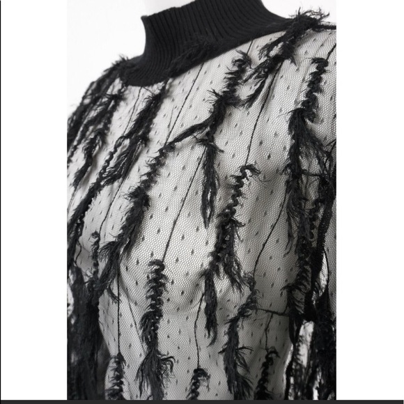 Zara feathers effect sheer top - Picture 8 of 16